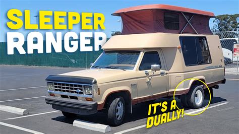 This Rare Dually Fiberglass Camper Is The Ultimate Old Ford Ranger ...