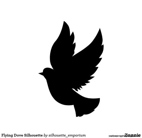 Single Flying Bird Silhouette Dove. Gallery. Flying bird silhouette ...