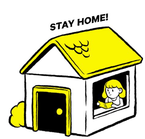 Stay Home Stay Inside Sticker - Stay Home Stay Inside Quarantine ...