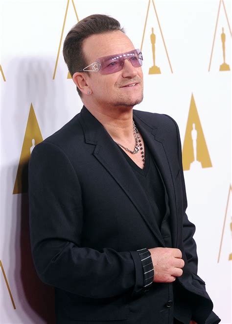 Bono from U2 at the Academy Awards Oscar Nominee Luncheon - February 10 ...