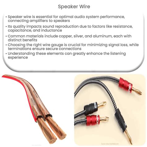 Speaker wire | How it works, Application & Advantages