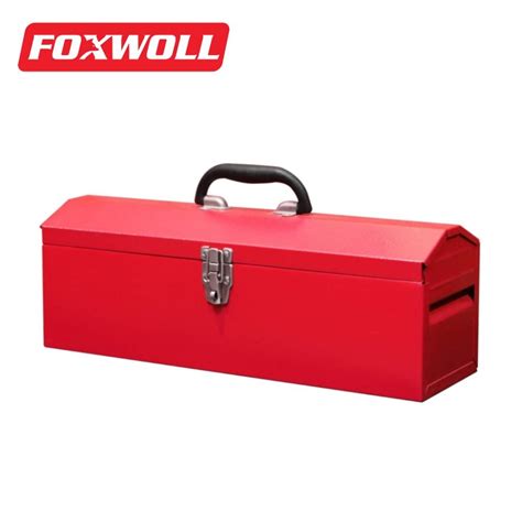 Metal Tool Box Portable Steel Tool Box - FOXWOLL