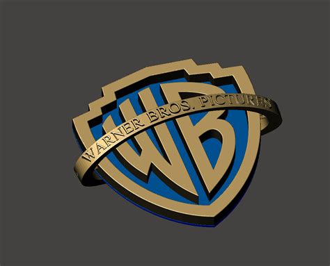 Fichier STL Logo Warner Bros 📽️・Modèle à télécharger et à imprimer en 3D・Cults