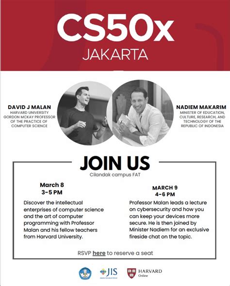 A symposium featuring David J. Malan & Nadiem Makarim - Harvard Club of Indonesia