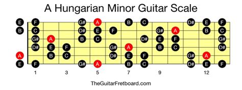 A Hungarian Minor Guitar Scale - The Guitar Fretboard