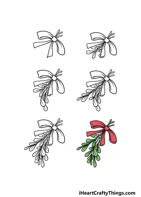 Mistletoe Drawing - How To Draw A Mistletoe Step By Step