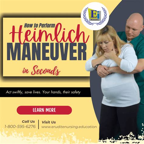 How to Perform the Heimlich Maneuver in Seconds | Erudite Nursing Institute