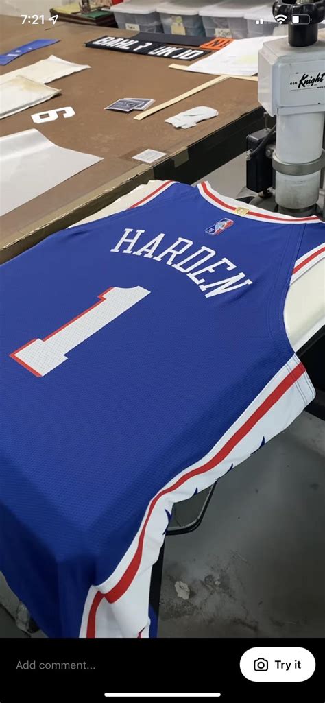 This James Harden jersey on @sixers Instagram being made is an NBA ...