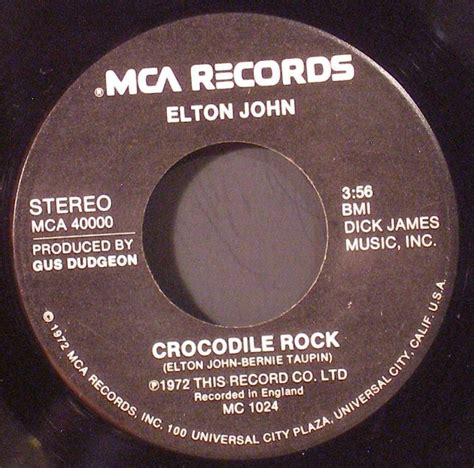 Crocodile Rock - Elton John | Crocodile rock, Elton john, Elton john crocodile rock