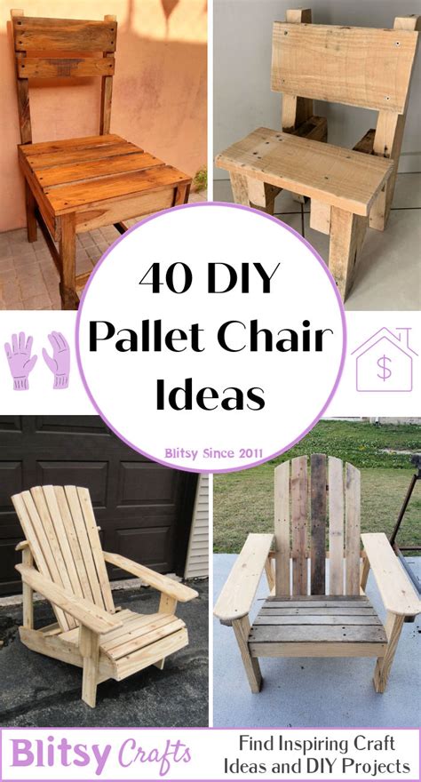 40 Free DIY Wood Pallet Chair Plans and Ideas - Blitsy