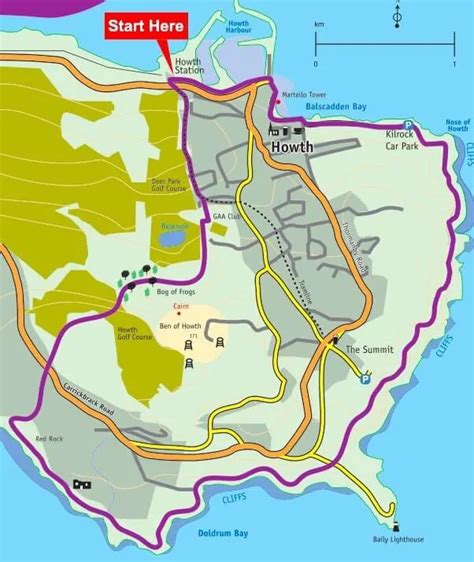 Howth Cliff Walk: 5 Routes for 2024 (Parking + Maps)