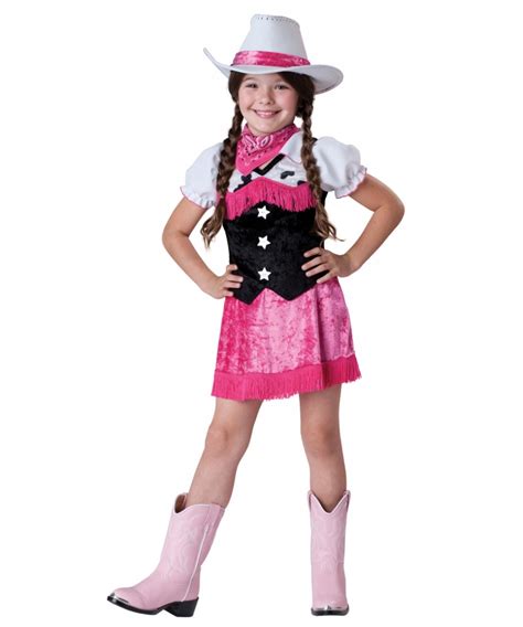 Morph Kids Cowgirl Costume For Girls Cow Girl Costume Kids Pink Western ...