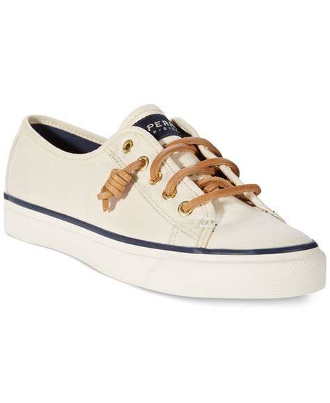 Sperry Women's Seacoast Canvas Sneakers - Macy's | Sperry women's ...