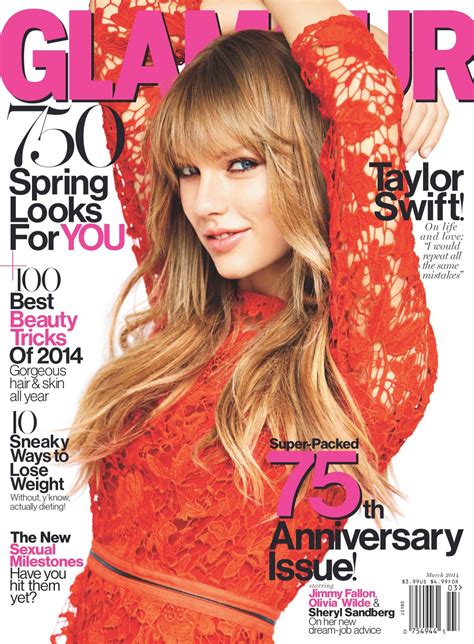 TAYLOR SWIFT on the Cover of Glamour Magazine, March 2014 Issue – HawtCelebs