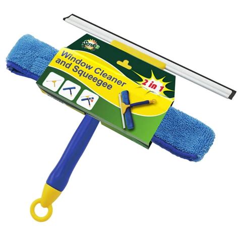 Professional Window Cleaning Combo Tool by SCRUBIT – 2 in 1 Window Cleaner Kit Includes 12.5 ...