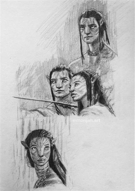 Neytiri and Jake | Book art drawings, Realistic drawings, Comic book ...