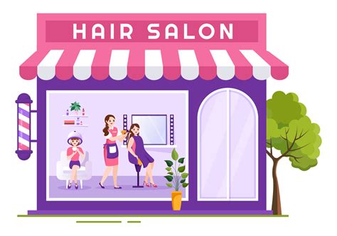 Hair Salon with Hairdresser, Haircut, Haircare and Hairstyle in Beauty ...