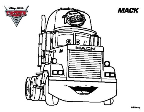 Cars Mack Truck Coloring Page - Mack Coloring Pages at GetColorings.com | Free printable ...