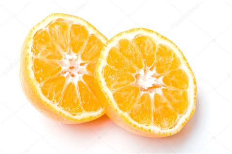 Fresh juicy clementine citrus fruit cut — Stock Photo © djarvik #2352139