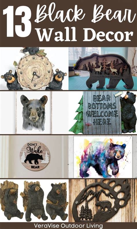 13 Black Bear Wall Decor Pieces That Will Look Great In Your Home ...