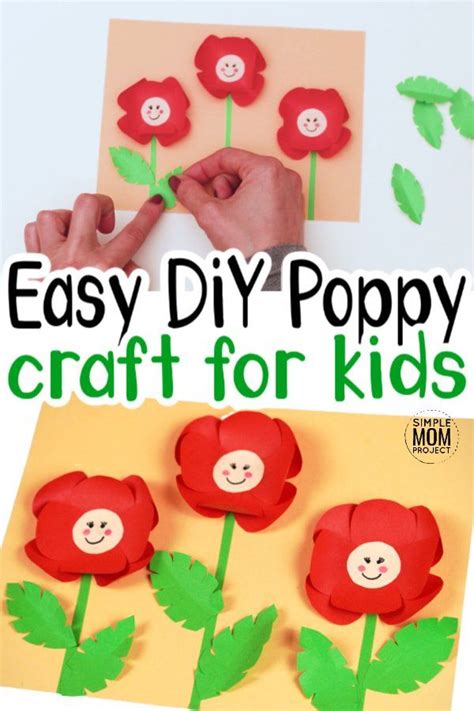 Easy Poppy Crafts for Kids | Poppy craft for kids, Poppy craft, Crafts ...