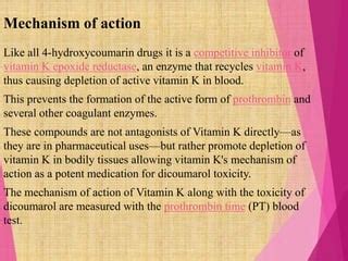 Dicoumarol THE MOST COMMONLY USED DRUG | PPT | Free Download