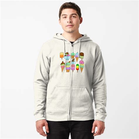 "Summer Ice Cream " Zipped Hoodie by shashira | Redbubble