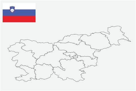 map and flag of Sloveni 10199535 Vector Art at Vecteezy