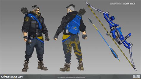 Hanzo Casual Skin Art - Overwatch Art Gallery