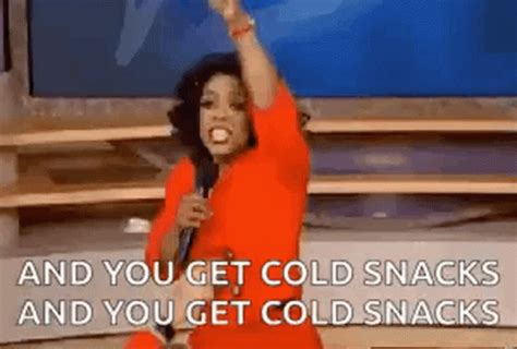 Oprah You And You Pointing Cold Snacks | GIF | PrimoGIF