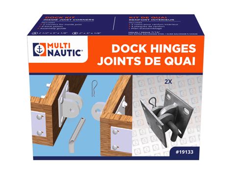 Heavy duty floating dock hinges kit - Multinautic