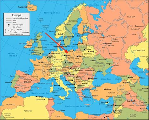 Poland map europe - Poland political map (Eastern Europe - Europe)