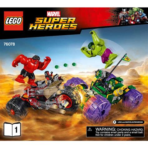 LEGO Hulk Vs. Red Hulk Set 76078 Instructions | Brick Owl - LEGO ...