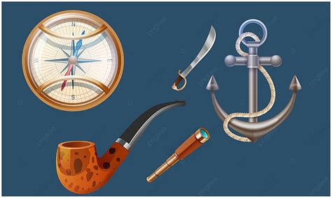 Illustration Of Treasure Hunt Game Equipment On Abstract Backgrounds With Mockup Design Photo ...