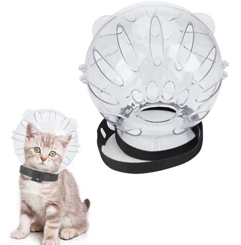 Freaki Cat Muzzle for Grooming, Large Cat Clear Helmet, Cat Face Mask Cat Mouth Cover ...