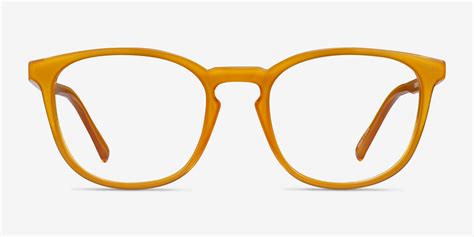 Persea Square Yellow Full Rim Eyeglasses | Eyebuydirect