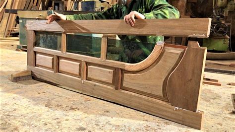 Woodworking Curved Ingenious Workers // Skillful Young Carpenters in Design Korean Wooden ...