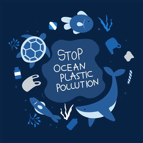 Stop Ocean Plastic Pollution Ecological Poster Dolphi - vrogue.co