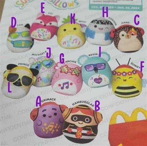 YOU PICK – 2023 McDonald's SQUISHMALLOWS Factory Sealed Plush HAPPY MEAL TOYS 3" – Vocabulary Today