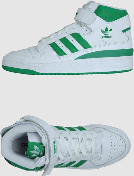 Adidas High Top Sneakers in Green for Men (white) | Lyst