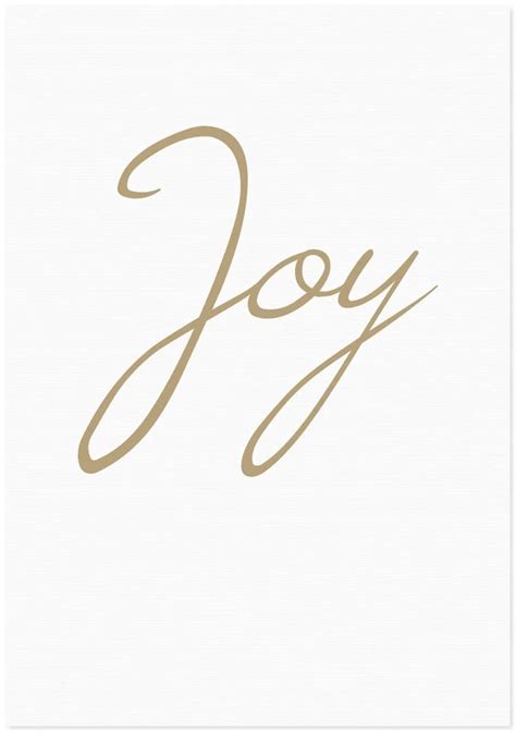 Letter Press Card - Joy – Gift and Ware