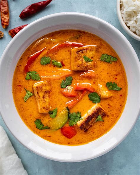 Vegan Thai Red Curry with Tofu - Six Hungry Feet