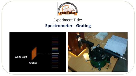 Spectrometer Grating Experiment - YouTube