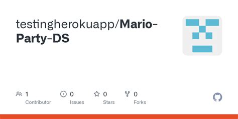 GitHub - testingherokuapp/Mario-Party-DS