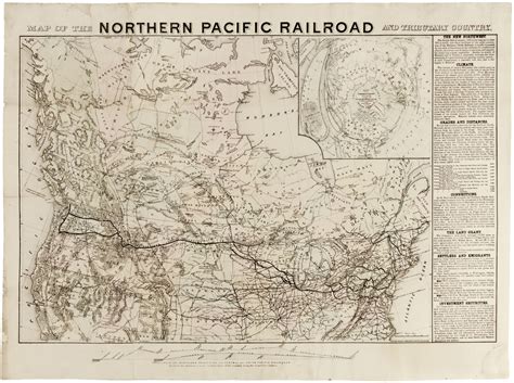 Map Of The Northern Pacific Railroad And Tributary Country | NATIONAL ...