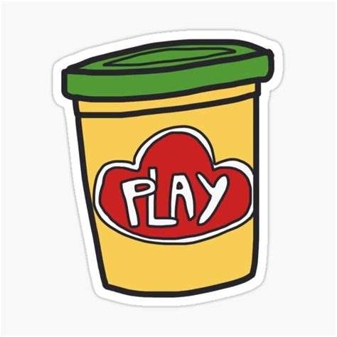 "play-doh green" Sticker for Sale by BbbMemes | Redbubble