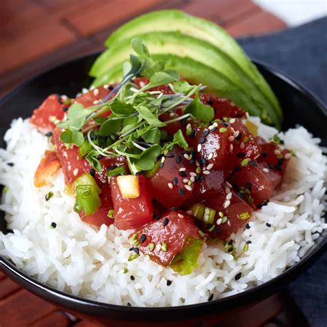 Hawaiian Style Ahi Tuna Poke Bowl | Casual Epicure