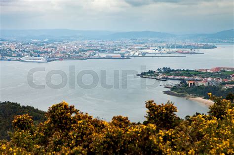 Aerial view of Ferrol, in Spain | Stock image | Colourbox