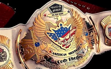 New World Heavyweight Championship Belt Design