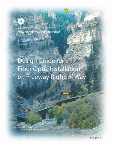 (PDF) Fiber Optic Installation - · PDF fileDesign Guide for Fiber Optic Installation on Freeway ...